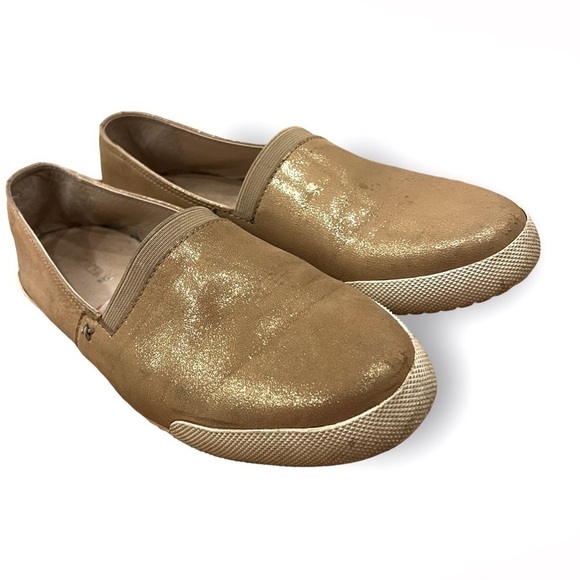 SOFT Gold Leather Shoes Size 38 - Picture 5 of 6